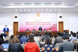 Họp báo về hội thảo văn hóa 2022.
