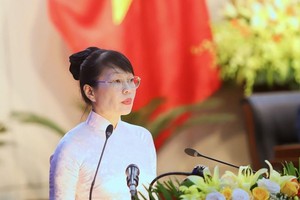 Bà Trần Thị Thanh Tâm, Giám đốc Sở Kế hoạch và Đầu tư Đà Nẵng trả lời các câu hỏi của đại biểu.