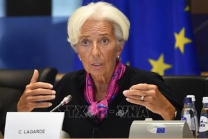 Chủ tịch Ngân hàng Trung ương châu Âu (ECB) Christine Lagarde. Ảnh: AFP/TTXVN