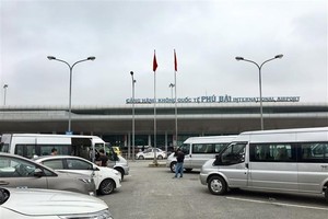 Cảng hàng không Quốc tế Phú Bài. (Ảnh: Quốc Việt/TTXVN)