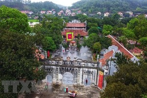 Đền Kiếp Bạc thờ Anh hùng dân tộc Hưng Đạo Đại Vương Trần Quốc Tuấn và toàn thể gia quyến. (Ảnh: Thành Đạt/TTXVN)