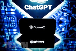 Biểu tượng ChatGPT và OpenAI. (Ảnh: AFP/TTXVN)