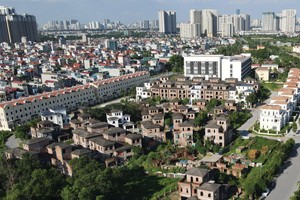 Nhiều dự án chậm triển khai khiến Sudico trong tình trạng bị “chôn vốn”. Ảnh khu đô thị Sudico Nam An Khánh, Hoài Đức, Hà Nội.