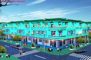 Phối cảnh Dự án Khu phố thương mại Phường 8 TP. Cà Mau.