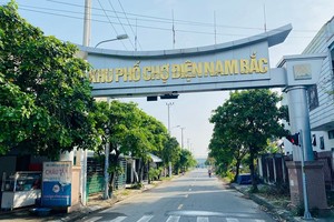 Khu phố chợ Điện Nam Bắc, một trong số 8 dự án của ông Dũng bị yêu cầu cung cấp hồ sơ cho thanh tra. Ảnh: T.C.