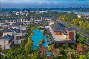 Dự án SwanBay hiện đã phát triển đồng bộ giữa tiện ích đô thị, không gian xanh hòa hợp với từng phân khu.