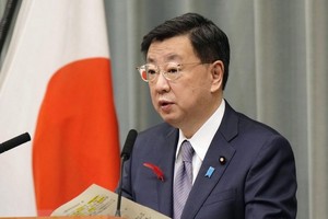 Chánh Văn phòng nội các Nhật Bản Hirokazu Matsuno. (Ảnh: Kyodo/TTXVN).