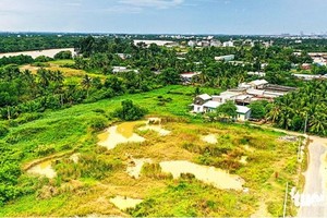 Dự án đường vành đai 3 đoạn qua phường Long Trường, thành phố Thủ Đức. (Nguồn: Báo Tuổi trẻ).