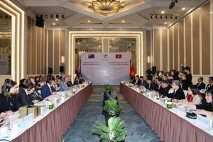 Toàn cảnh Hội nghị Bộ trưởng Đối tác kinh tế Việt Nam - Australia lần thứ ba. (Ảnh: Đức Trung).