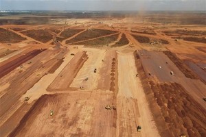 San nền tại sân bay Long Thành. Ảnh minh họa.(Ảnh: Công Phong/TTXVN).