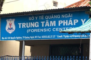 Trung tâm pháp y Quảng Ngãi. (Nguồn: TTXVN phát).