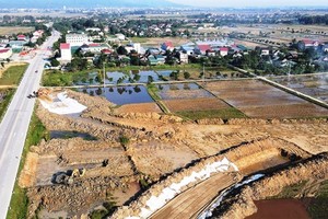 Dự án đường bộ cao tốc Bắc - Nam đoạn Diễn Châu - Bãi Vọt có chiều dài gần 49,3 km, hiện đang được đẩy nhanh tiến độ thi công.