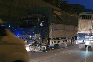 Hiện trường vụ tai nạn. (Nguồn: Pháp luật)