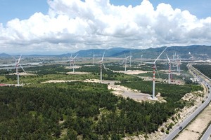 Một dự án điện gió trong Khu kinh tế Nhơn Hội, tỉnh Bình Định. Ảnh minh họa.