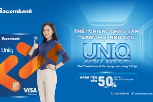 Sacombank ra mắt thẻ tích hợp Visa Uniq Platinum đa tiện ích