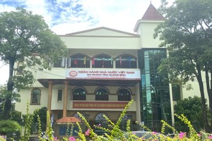 Trụ sở Ngân hàng Nhà nước Việt Nam chi nhánh tỉnh Quảng Bình.