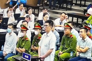 Bị cáo Nguyễn Quang Linh khai báo trước Hội đồng xét xử.