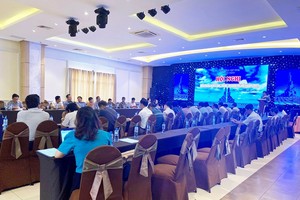 Hội nghị đối thoại với cộng đồng doanh nghiệp là hoạt động thường niên do Sở Xây dựng tỉnh Phú Yên tổ chức. Ảnh: Dương Thơ.