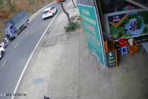 Hiện trường vụ tai nạn. (Nguồn: Báo Giao thông)