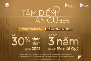 Masterise Homes ra mắt chính sách mới: Thanh toán tối đa 30%, nhận nhà ở ngay