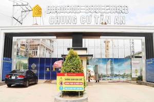Chung cư Tân An toạ lạc ngay mặt tiền Quốc lộ 13, TP.Thuận An, tỉnh Bình Dương.
