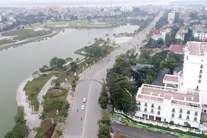 Một góc thành phố Việt Trì. (Nguồn: Cổng Thông tin Điện tử thành phố Việt Trì)