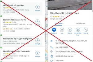 Mạo danh số Tổng đài tư vấn và chăm sóc khách hàng của cơ quan Bảo hiểm xã hội nhằm trục lợi bất chính