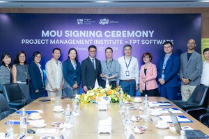 Lễ ký kết giữa FPT Software và Viện Quản lý Dự án (PMI)