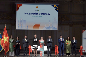 Lễ khai trương văn phòng FPT tại Thụy Điển được tổ chức trong khuôn khổ Diễn đàn Doanh nghiệp Việt Nam - Thụy Điển.