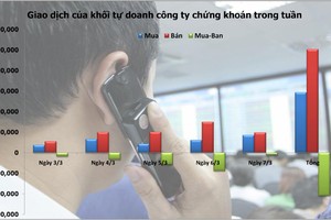 Tự doanh bất ngờ gom hàng trở lại vào cuối tuần