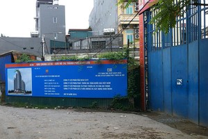 Đầu tư vào Dự án  B5 Cầu Diễn, nhà đầu tư có thể lâm vào cảnh “trắng tay”. Ảnh: Hà Quang 