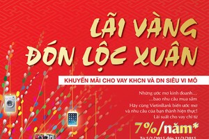 VietinBank triển khai chương trình “Lãi vàng đón lộc xuân”, lãi suất chỉ từ 7%/năm