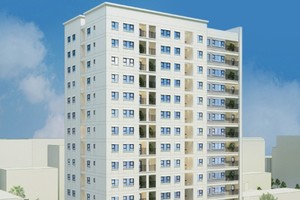 Phối cảnh tổng thể dự án Aquaspring - 282 Nguyễn Huy Tưởng