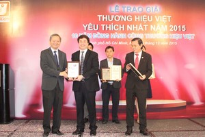 VietABank đạt danh hiệu “Thương hiệu Việt được yêu thích nhất năm 2015”