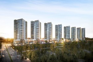 The Sun Avenue nằm ngay mặt tiền Mai Chí Thọ, quận 2, ngay bán đảo Thủ Thiêm