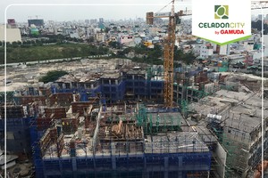 Chuẩn bị cất nóc Block C khu Ruby Celadon City