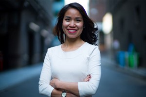 Nguyễn Thị Thanh An hiện đã xây dựng được hệ thống 21 cửa hàng bán sản phẩm đồ uống cao cấp tại California. Ảnh: NVCC