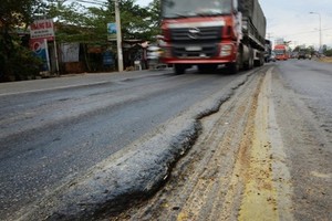 Chậm sửa đường, trạm thu BOT Sông Phan Bình Thuận bị ngừng thu phí