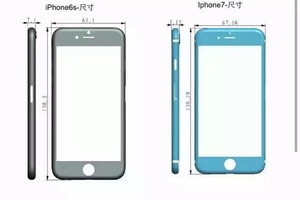  iPhone 7 nhỏ hơn và dày hơn iPhone 6s