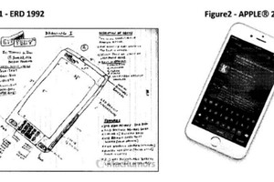 Thiết kế của thiết bị có tên ERD xuất hiện từ 1992, rất lâu trước khi iPhone, iPod hay iPad của Apple trình làng.