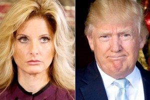 Bà Summer Zervos, người cáo buộc Tổng thống Mỹ đắc cử Donald Trump (phải) tấn công tình dục. Ảnh: Snope