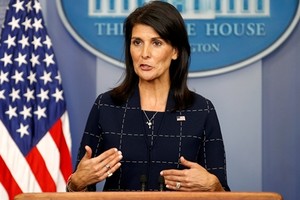Đại sứ Mỹ tại Liên Hợp Quốc Nikki Haley. Ảnh:Reuters.