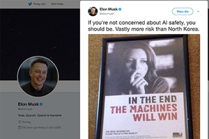 Lời cảnh báo mới của Musk về tính an toàn của trí tuệ nhân tạo.