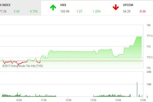 Phiên chiều 28/8: ROS và FLC thi nhau lên trần, VN-Index tăng vọt cuối phiên