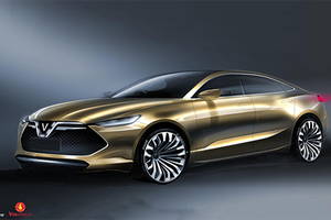 Thiết kế sedan VinFast do ItalDesign tạo hình với phong cách thể thao, thanh lịch.