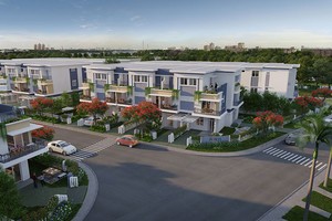 Rosita Garden bao gồm 118 căn nhà liên kế vườn  xây dựng trong khu compound khép kín.