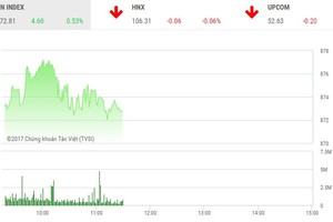 Phiên sáng 13/11: VNM và VRE vẫn là động lực chính của thị trường