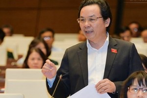 Đại biểu Hoàng Văn Cường (Hà Nội) - Phó hiệu trưởng Đại học Kinh tế Quốc dân.Ảnh: Q.H