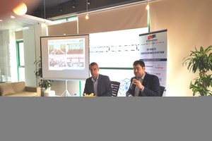 ÔngGellert Horvath (phải), Đồng Chủ tịch Eurocham Việt Nam trả lời báo chí. Ảnh: VGP/Thu Lê