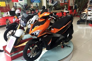 Giá xe máy của Honda, Yamaha giảm nhiệt sau Tết nguyên đán.